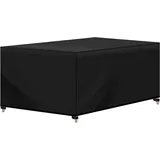 Woltu Abdeckhaube Gartenmöbel, Rechteckig 250x210x90 cm 420D Oxford Gewebe, Wasserdicht Abdeckplane UV-Beständig, Schutzhülle Plane für Möbelsets Gartentisch Sitzgruppe,Schwarz
