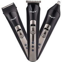CkeyiN 3 In 1 Elektrische Haarschneider Haarschneidemaschine Bartschneider Nasenhaarschneider Präzisionsstahlmesserköpfe