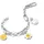 Thomas Sabo SMILEYWORLD Sunglasses Charm Silber 794043C00