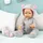 Bayer Puppenkleidung Plüschoverall Grau/Rosa (84205AA)