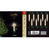 Lumix Superlight Flame 12er Basis-Set Kabellose Christbaumkerzen Elfenbein