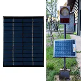 DEWIN Solarpanel, 2W 12V DIY Polykristallines Silizium Solarpanel Modul zum Aufladen von Solarlichtwissenschaftsprojekten