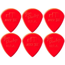 Dunlop Nylon Jazz III Picks 1,38 mm 6er Player's Pack
