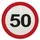 Folat 50. Geburtstag Verkehrsschild 20 Servietten