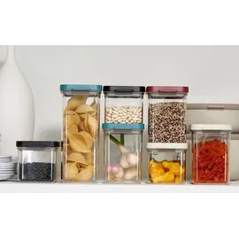 Mepal | Omnia Vorratsdosen-Set | rechteckig 2000 ml Nordic White | ideale Aufbewahrungslösung | langlebiges Design