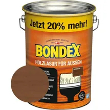 Bondex Holzlasur für Aussen 4,8 l nussbaum