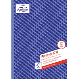 Avery Zweckform Rechnung Formularbuch A4 weiß/gelb