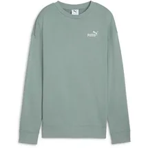 Puma Essentials Small No. 1 Logo Relaxed French Terry Crew Sweatshirt Damen 30 green moon XS