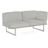 SonnenPartner Eckmodul Rechts Edelstahl Grau