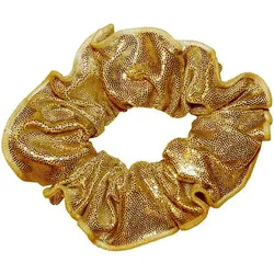 Haargummi Mystique Glanz Stoff Gymnastik Mädchen elastisch Scrunchie-Gold EINHEITSGRÖSSE