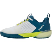 K-Swiss Herren Ultrashot 3 Sport Shoe, Weiß/Blau/Grün, 42 EU - 42 EU