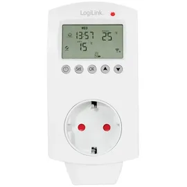 Logilink Smart Thermostatsteckdose 1-fach Steckdosenbuchse, Tuya kompatibel