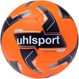 Uhlsport 290 Ultra Lite Addglue Junior Kinder Fußball Spiel- und Trainingsball, für Kinder bis zu 10 Jahren, Fußball Kinder, arancio fluo/navy/argento