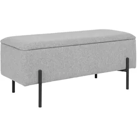 House Nordic Truhenbank Watford Grau 95 x 43 x 37 cm