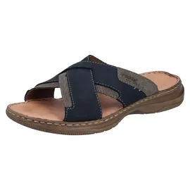 Rieker Pantoletten Blau/Beige 46