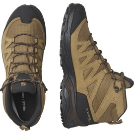 Salomon X-ward Leather Mid Goretex Hiking Shoes Braun EU 48 Mann