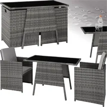 Tectake  Lausanne Set 3-tlg. grau