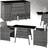 Tectake Lausanne Set 3-tlg. grau