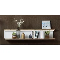 Innostyle Wandregal 142 x 20 x 29 cm Braun/Weiß