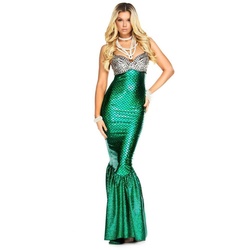Forplay Kostüm High Society Meerjungfrau, Luxuriöses Fantasy Kostüm für einen betörenden Auftritt grün