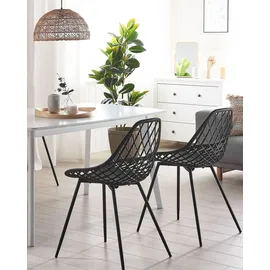 Beliani Esszimmerstuhl 2er Set CANTON