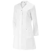 BP 4866-130-21-50 Mantel für Frauen, Langarm, Stehkragen mit V-Ausschnitt, 205,00 g/m2 Reine Baumwolle, weiß ,50