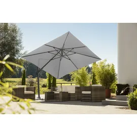 Schneider Schirme Rhodos Twist 300 x 300 cm Silbergrau