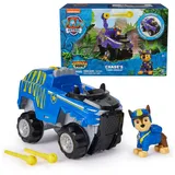 PAW Patrol Jungle Pups, Chase Tiger Fahrzeug, Spielzeug-Truck mit Sammel-Actionfigur, Kinderspielzeug für Jungen und Mädchen ab 3 Jahren
