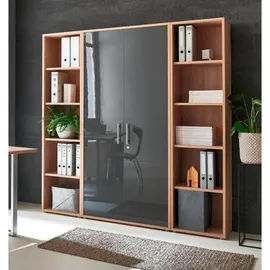 BMG Möbel Schreibtisch Eiche Sonoma / Anthrazit Hochglanz