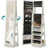 Songmics Schmuckschrank mit Ganzkörperspiegel