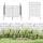 Outsunny Maschendrahtzaun 352 x 110 cm Schwarz/Metall