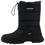 ROMIKA Winterstiefel ROMIKA, Damen, Gr. 36, schwarz, Lederimitat, Textil, unifarben, Schuhe Winterstiefel, Keilabsatz, Schlupfstiefel mit wasserabweisender ROMITEX-Membran