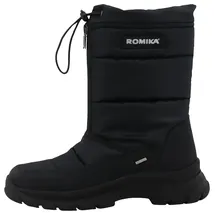 ROMIKA Winterstiefel ROMIKA, Damen, Gr. 36, schwarz, Lederimitat, Textil, unifarben, Schuhe Winterstiefel, Keilabsatz, Schlupfstiefel mit wasserabweisender ROMITEX-Membran