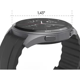 Hama 7010 BT 46 mm Kunststoffgehäuse schwarz Sportarmband schwarz M