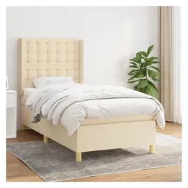 vidaXL Boxspringbett 90 x 200 cm Creme