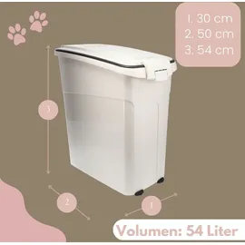 GarPet Futtertonne Luftdicht mit Deckel Futtertonne Pferd Hund Hundefutter Aufbewahrung Hundefutter Box Trockenfutter Aufbewahrung Futterbox Hund 54 L