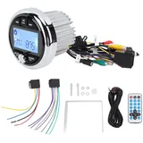 Marine-Radio, Marine-Stereo-Bluetooth-Marineradio, 12 V, Aluminiumlegierung, Staubdicht, Wasserdicht, Verlustfreie Musik, Digitale Medien, MP5-Player für Yachten, Wohnmobile, Boote