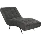 Mid.you Relaxliege Serio, Dunkelgrau, Metall, 1-Sitzer, 79x88x165 cm, Wohnzimmer, Sessel, Relaxliegen