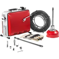 Vevor Rohrreinigungsmaschine 400 W rot/silber