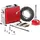 Vevor Rohrreinigungsmaschine 400 W rot/silber