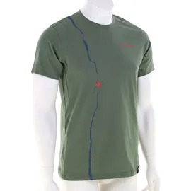 La Sportiva Route Herren T-Shirt-Oliv-Dunkelgrün-M