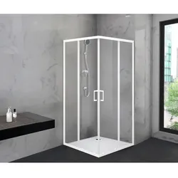 Marwell Glasdusche, HxT: 200 x 90 cm