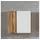 Lomadox Hängeschrank VASTO-03-WHITE Bad 2-türig in Wotan Eiche Nb. mit weiß matt, B/H/T ca. 65/64/20 cm braun|weiß