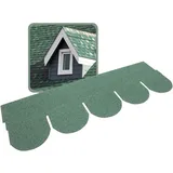 DAPRONA Dachschindeln Rund 20x 1m x 32cm Bitumen Grün Biberschwanzschindel