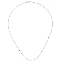 Schmuck Krone Goldkette 1,1mm Collier Ankerkette aus 585 Gelbgold 45cm, Gold 585 goldfarben