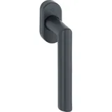 HOPPE 12034065 Fenstergriff Amsterdam, Vierkantstift 7 x 37 mm, Stift 7x37 mm | Edelstahl schwarz matt