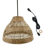 Lumisky Merida 1-flg. h34 cm Seegras Boho-Stil