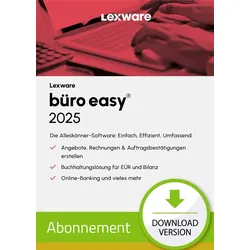 Lexware büro easy 2025 | 365 Tage | Download + Produktschlüssel