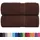 vidaXL Waschhandtücher 2 Stk. Braun 30x30 cm 100% Baumwolle
