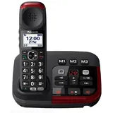 Panasonic KX-TGM420 Digitales Schnurlostelefon mit Anrufbeantworter, Telefon, Schwarz
